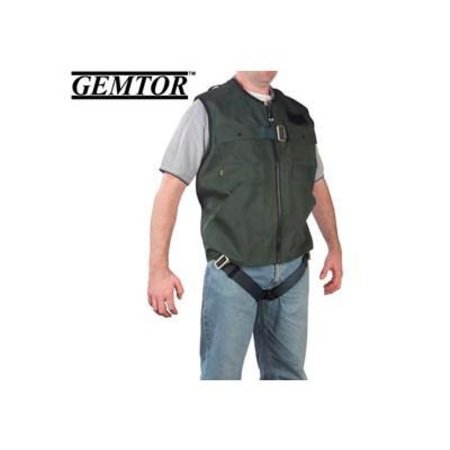 GEMTOR Gemtor 846377-3, Vest Full-Body Harness - Green - CSA - Large 846377-3